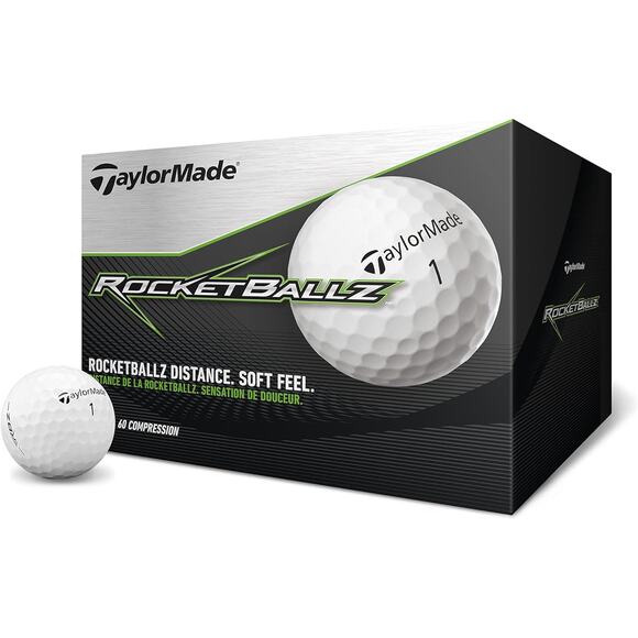 TaylorMade RocketBallz Golf Balls 36 Pack | Distance & Soft Feel 60 Compression - Picture 2 of 7